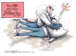 FBI AND PILLOW GUY by Dick Wright