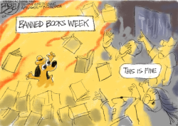 BANNED BOOKS by Pat Bagley