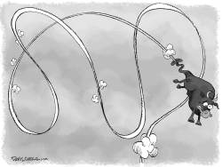 AIR OUT OF THE STOCK MARKET by Daryl Cagle