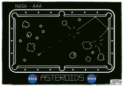 NASA ASTEROID DEFLECTION BANK SHOT by R.J. Matson