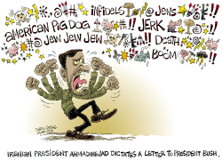 LETTER FROM IRAN  by Daryl Cagle