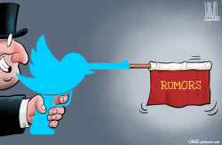 TWITTER A TOOL, RUMORS ITS BULLETS by Luojie