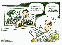 DESANTIS AND FLORIDA HURRICANE by Jimmy Margulies