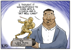 THE LIES MAN TROPHY by Christopher Weyant