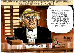 THE DON'S ANTI-SEMITIC TWEET by Dave Whamond