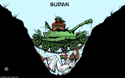 SUDAN COUP ANNIVERSARY  by Emad Hajjaj