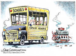 STUDENT TEST SCORES DROP by Dave Granlund
