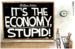 IT'S THE ECONOMY, STUPID by Rick McKee