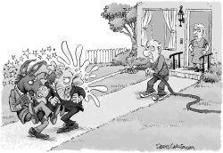 AFTER THE ELECTION - GET OFF MY LAWN by Daryl Cagle