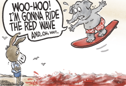 WHAT RED WAVE? by Jeff Koterba