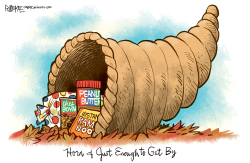HORN OF JUST ENOUGH TO GET BY by Rick McKee
