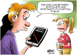 CRYPTOCURRENCY COLLAPSE by Dave Whamond