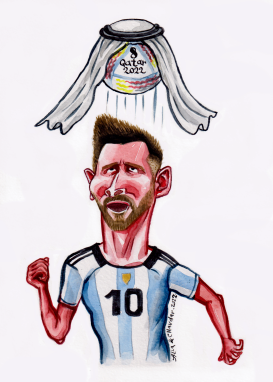 MESSI IN QATAR by Alla and Chavdar