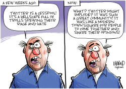 THE TWITTER TOWN SQUARE by Dave Whamond