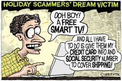 HOLIDAY SCAMS by Monte Wolverton