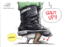 CHINA PROTESTS by Dick Wright