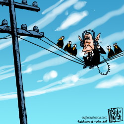 PRESIDENT ON A WIRE  by Tab