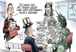 DINING WITH TRUMP by Joe Heller