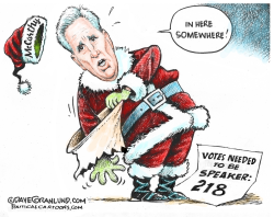 MCCARTHY NEEDS 218 by Dave Granlund