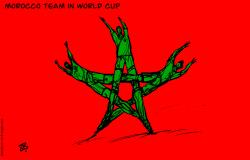 MOROCCO TEAM IN WORLD CUP  by Emad Hajjaj