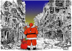 WAR TORN UKRAINE AT CHRISTMAS by Tayo Fatunla