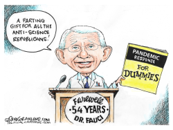 DR FAUCI RETIRES by Dave Granlund
