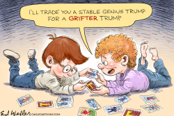 KIDS TRADING TRUMP CARDS by Ed Wexler