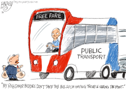 LOCAL: FREE TRANSPORTATION  by Pat Bagley