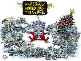 SAD CHRISTMAS FOR REPUBLICANS by Daryl Cagle