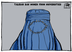 TALIBAN BAN WOMEN FROM UNIVERSITIES by Tom Janssen
