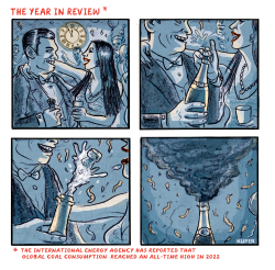 THE YEAR IN REVIEW by Peter Kuper