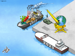 SHIPS OF THE YEARS by Osama Hajjaj