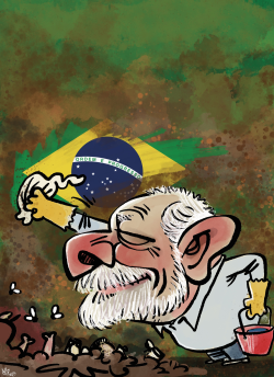 LULA DA SILVA SWORN IN AS BRAZIL PRESIDENT by Kap