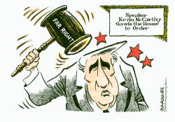 SPEAKER MCCARTHY GAVELS HOUSE TO ORDER by Jimmy Margulies