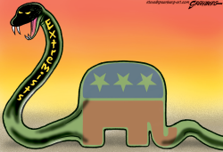 REPUBLICAN PARTY SWALLOWED by Steve Greenberg