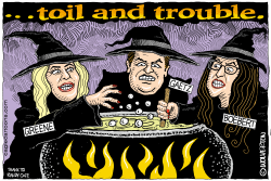 TROUBLE BREWING IN THE HOUSE by Monte Wolverton
