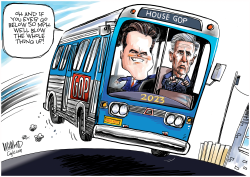 ON THE HOUSE GOP EXPRESS by Dave Whamond