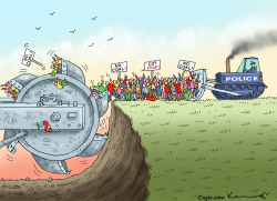 CLIMATE PROTEST by Marian Kamensky
