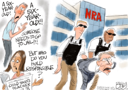 GUNS AND CHILDREN by Pat Bagley