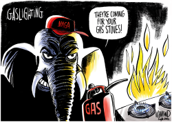GASLIGHTING GAS STOVES by Dave Whamond