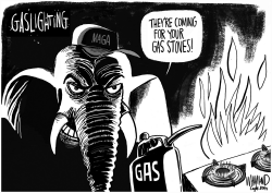 GASLIGHTING GAS STOVES by Dave Whamond