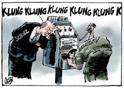 JACKPOT (KIND OF) FOR UKRAINE. by Jos Collignon