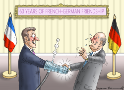 FRENCH GERMAN FRIENDSHIP by Marian Kamensky