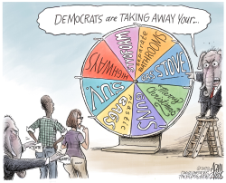 WHEEL OF DISTRACTION by Adam Zyglis