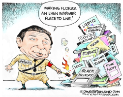 DESANTIS AND BOOKS by Dave Granlund