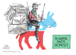 CARTEL RIDES THE DEMOCRAT DONKEY by Dick Wright