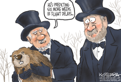 GROUNDHOGS AND AIR TRAVEL by Jeff Koterba