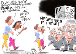 RESISTANCE IS FUTILE  by Pat Bagley