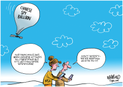 CHINESE SPY BALLOON by Dave Whamond