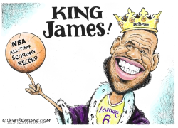 LEBRON NBA ALL-TIME SCORING RECORD by Dave Granlund